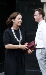 Amsterdam 7 augustus 2025
Herdenkingsdienst Derk Sauer in de westerkerk . Femke Halsema