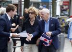 Amsterdam 7 augustus 2025
Herdenkingsdienst Derk Sauer in de westerkerk . Frits Barend met zijn vrouw