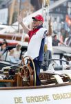 Amsterdam 20 augustus 2025
Koning Willem Alexander Prinses Mabel en (prinses Luana ) Gravin Luana op de groene Draeck tijdens de eerste dag van Sail Amsterdam . Er vaart ongelofelijk veel beveiliging Politie in boten op jet skis en een speciaal beveiligingsteam van de Marechaussee BSB ( Brigade Speciale Beveiligingsopdrachten ) mee met de groene Draeck