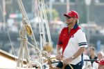 Amsterdam 20 augustus 2025
Koning Willem Alexander Prinses Mabel en (prinses Luana ) Gravin Luana op de groene Draeck tijdens de eerste dag van Sail Amsterdam . Er vaart ongelofelijk veel beveiliging Politie in boten op jet skis en een speciaal beveiligingsteam van de Marechaussee BSB ( Brigade Speciale Beveiligingsopdrachten ) mee met de groene Draeck