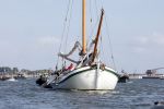 Amsterdam 20 augustus 2025
Koning Willem Alexander Prinses Mabel en (prinses Luana ) Gravin Luana op de groene Draeck tijdens de eerste dag van Sail Amsterdam . Er vaart ongelofelijk veel beveiliging Politie in boten op jet skis en een speciaal beveiligingsteam van de Marechaussee BSB ( Brigade Speciale Beveiligingsopdrachten ) mee met de groene Draeck