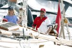 Amsterdam 20 augustus 2025
Koning Willem Alexander Prinses Mabel en (prinses Luana ) Gravin Luana op de groene Draeck tijdens de eerste dag van Sail Amsterdam . Er vaart ongelofelijk veel beveiliging Politie in boten op jet skis en een speciaal beveiligingsteam van de Marechaussee BSB ( Brigade Speciale Beveiligingsopdrachten ) mee met de groene Draeck