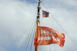 Amsterdam 20 augustus 2025
Koning Willem Alexander Prinses Mabel en (prinses Luana ) Gravin Luana op de groene Draeck tijdens de eerste dag van Sail Amsterdam . Er vaart ongelofelijk veel beveiliging Politie in boten op jet skis en een speciaal beveiligingsteam van de Marechaussee BSB ( Brigade Speciale Beveiligingsopdrachten ) mee met de groene Draeck . Vaandel Koning Willem Alexander