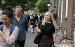 Amsterdam 7 augustus 2025
Herdenkingsdienst Derk Sauer in de westerkerk . Lilian Marijnissen met partner Joeri Jansen