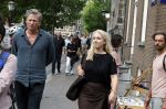 Amsterdam 7 augustus 2025
Herdenkingsdienst Derk Sauer in de westerkerk . Lilian Marijnissen met partner Joeri Jansen