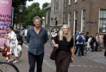 Amsterdam 7 augustus 2025
Herdenkingsdienst Derk Sauer in de westerkerk . Lilian Marijnissen met partner Joeri Jansen