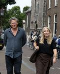 Amsterdam 7 augustus 2025
Herdenkingsdienst Derk Sauer in de westerkerk . Lilian Marijnissen met partner Joeri Jansen