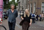 Amsterdam 7 augustus 2025
Herdenkingsdienst Derk Sauer in de westerkerk . Lilian Marijnissen met partner Joeri Jansen