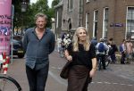 Amsterdam 7 augustus 2025
Herdenkingsdienst Derk Sauer in de westerkerk . Lilian Marijnissen met partner Joeri Jansen