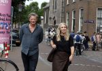 Amsterdam 7 augustus 2025
Herdenkingsdienst Derk Sauer in de westerkerk . Lilian Marijnissen met partner Joeri Jansen