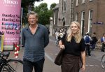 Amsterdam 7 augustus 2025
Herdenkingsdienst Derk Sauer in de westerkerk . Lilian Marijnissen met partner Joeri Jansen