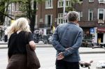 Amsterdam 7 augustus 2025
Herdenkingsdienst Derk Sauer in de westerkerk . Lilian Marijnissen met partner Joeri Jansen