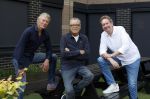 Hilversum 3 augustus 2025
Rene Oosterman Olav Mol en Alexander Stevens bij Grand Prix radio op het mediapark