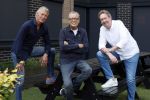 Hilversum 3 augustus 2025
Rene Oosterman Olav Mol en Alexander Stevens bij Grand Prix radio op het mediapark