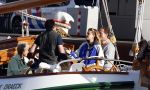 Amsterdam 21 augustus 2025
Prinses Beatrix op de groene Draeck tijdens de tweede dag van Sail . Aanwezig Prins Constantijn Prinses Laurentien Prinses Eloise en Prins Claus Cazimir