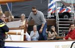 Amsterdam 22 augustus 2025
Prins Constantijn Prins Laurentien Prinses Eloise en Prins Claus Cazimir op de groene Draeck tijdens Sail Amsterdam 2025.