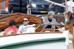 Amsterdam 22 augustus 2025
Prins Constantijn Prins Laurentien Prinses Eloise en Prins Claus Cazimir op de groene Draeck tijdens Sail Amsterdam 2025.