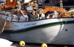 Amsterdam 21 augustus 2025
Prinses Beatrix op de groene Draeck tijdens de tweede dag van Sail . Aanwezig Prins Constantijn Prinses Laurentien Prinses Eloise en Prins Claus Cazimir