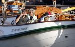 Amsterdam 21 augustus 2025
Prinses Beatrix op de groene Draeck tijdens de tweede dag van Sail . Aanwezig Prins Constantijn Prinses Laurentien Prinses Eloise en Prins Claus Cazimir