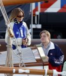 Amsterdam 21 augustus 2025
Prinses Beatrix op de groene Draeck tijdens de tweede dag van Sail . Aanwezig Prins Constantijn Prinses Laurentien Prinses Eloise en Prins Claus Cazimir