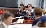 Amsterdam 21 augustus 2025
Prinses Beatrix op de groene Draeck tijdens de tweede dag van Sail . Aanwezig Prins Constantijn Prinses Laurentien Prinses Eloise en Prins Claus Cazimir
