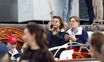 Amsterdam 21 augustus 2025
Prinses Beatrix op de groene Draeck tijdens de tweede dag van Sail . Aanwezig Prins Constantijn Prinses Laurentien Prinses Eloise en Prins Claus Cazimir