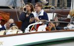 Amsterdam 21 augustus 2025
Prinses Beatrix op de groene Draeck tijdens de tweede dag van Sail . Aanwezig Prins Constantijn Prinses Laurentien Prinses Eloise en Prins Claus Cazimir