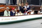 Amsterdam 21 augustus 2025
Prinses Beatrix op de groene Draeck tijdens de tweede dag van Sail . Aanwezig Prins Constantijn Prinses Laurentien Prinses Eloise en Prins Claus Cazimir