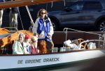 Amsterdam 21 augustus 2025
Prinses Beatrix op de groene Draeck tijdens de tweede dag van Sail . Aanwezig Prins Constantijn Prinses Laurentien Prinses Eloise en Prins Claus Cazimir
