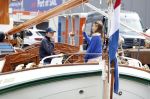 Amsterdam 22 augustus 2025
Prins Constantijn Prins Laurentien Prinses Eloise en Prins Claus Cazimir op de groene Draeck tijdens Sail Amsterdam 2025.