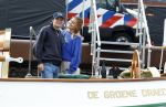 Amsterdam 22 augustus 2025
Prins Constantijn Prins Laurentien Prinses Eloise en Prins Claus Cazimir op de groene Draeck tijdens Sail Amsterdam 2025.