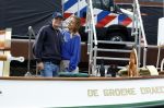 Amsterdam 22 augustus 2025
Prins Constantijn Prins Laurentien Prinses Eloise en Prins Claus Cazimir op de groene Draeck tijdens Sail Amsterdam 2025.