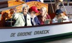 Amsterdam 21 augustus 2025
Prinses Beatrix op de groene Draeck tijdens de tweede dag van Sail . Aanwezig Prins Constantijn Prinses Laurentien Prinses Eloise en Prins Claus Cazimir