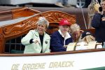Amsterdam 21 augustus 2025
Prinses Beatrix op de groene Draeck tijdens de tweede dag van Sail . Aanwezig Prins Constantijn Prinses Laurentien Prinses Eloise en Prins Claus Cazimir