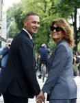 Amsterdam 7 augustus 2025
Herdenkingsdienst Derk Sauer in de westerkerk . Ruud Gullit met zijn vriendin Karin de Rooij