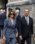 Amsterdam 7 augustus 2025
Herdenkingsdienst Derk Sauer in de westerkerk . Ruud Gullit met zijn vriendin Karin de Rooij