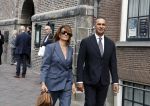 Amsterdam 7 augustus 2025
Herdenkingsdienst Derk Sauer in de westerkerk . Ruud Gullit met zijn vriendin Karin de Rooij