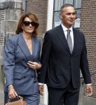 Amsterdam 7 augustus 2025
Herdenkingsdienst Derk Sauer in de westerkerk . Ruud Gullit met zijn vriendin Karin de Rooij