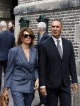 Amsterdam 7 augustus 2025
Herdenkingsdienst Derk Sauer in de westerkerk . Ruud Gullit met partner Karin de Rooij
