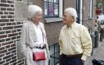 Amsterdam 7 augustus 2025
Herdenkingsdienst Derk Sauer in de westerkerk . Sonja Barend en haar man Abel Cahen