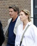 Amsterdam 7 augustus 2025
Herdenkingsdienst Derk Sauer in de westerkerk . Twan Huys met partner Cheryl Franks