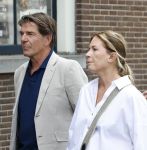 Amsterdam 7 augustus 2025
Herdenkingsdienst Derk Sauer in de westerkerk . Twan Huys met partner Cheryl Franks