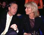 Johan Cruyff met vrouw Danny Cruyff