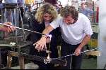 16 September 1999
Bezoek aan de WATERFORD CHRYSTAL
Kilbarry Waterford, Ireland
Glasblazer