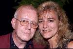 Utrecht 11 september 2000
Feest van Tineke Schouten. 20 jaar artiest .
Alice Maywood met haar man Rob v Wijk