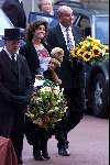Driehuis 2 september 2000
Begrafenis schoonvader Diewertje Blok.
Dieuwertje e haar man Peter de Bie