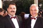 Utrecht 28 september2001
Uitreiking gouden Kalveren tijdens filmdagen.
John v Zwieteren (r) en een direkteur van Grolsch