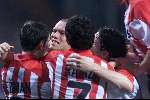 Eindhoven 26 september 2001
PSV - Lazio Roma
PSV blij na de 1-0 van Kevin Hofland