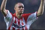 Eindhoven 26 september 2001
PSV - Lazio Roma
PSV blij na de 1-0 van Kevin Hofland