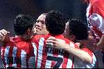 Eindhoven 26 september 2001
PSV - Lazio Roma
Kevin Hofland blij